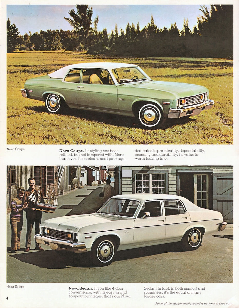 1973 Chevrolet Nova Canadian Brochure Page 2